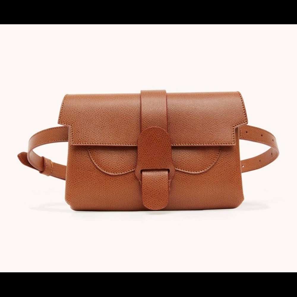 Senreve Pebbled Chestnut Aria belt bag